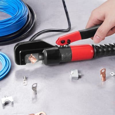High-quality electrical crimping tool with insulated handle for precise wire connections and electrical work, suitable for professional electricians and DIY projects.