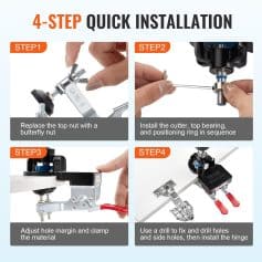 Replace the top nut with a butterfly nut for easy assembly and disassembly of dental or medical equipment.