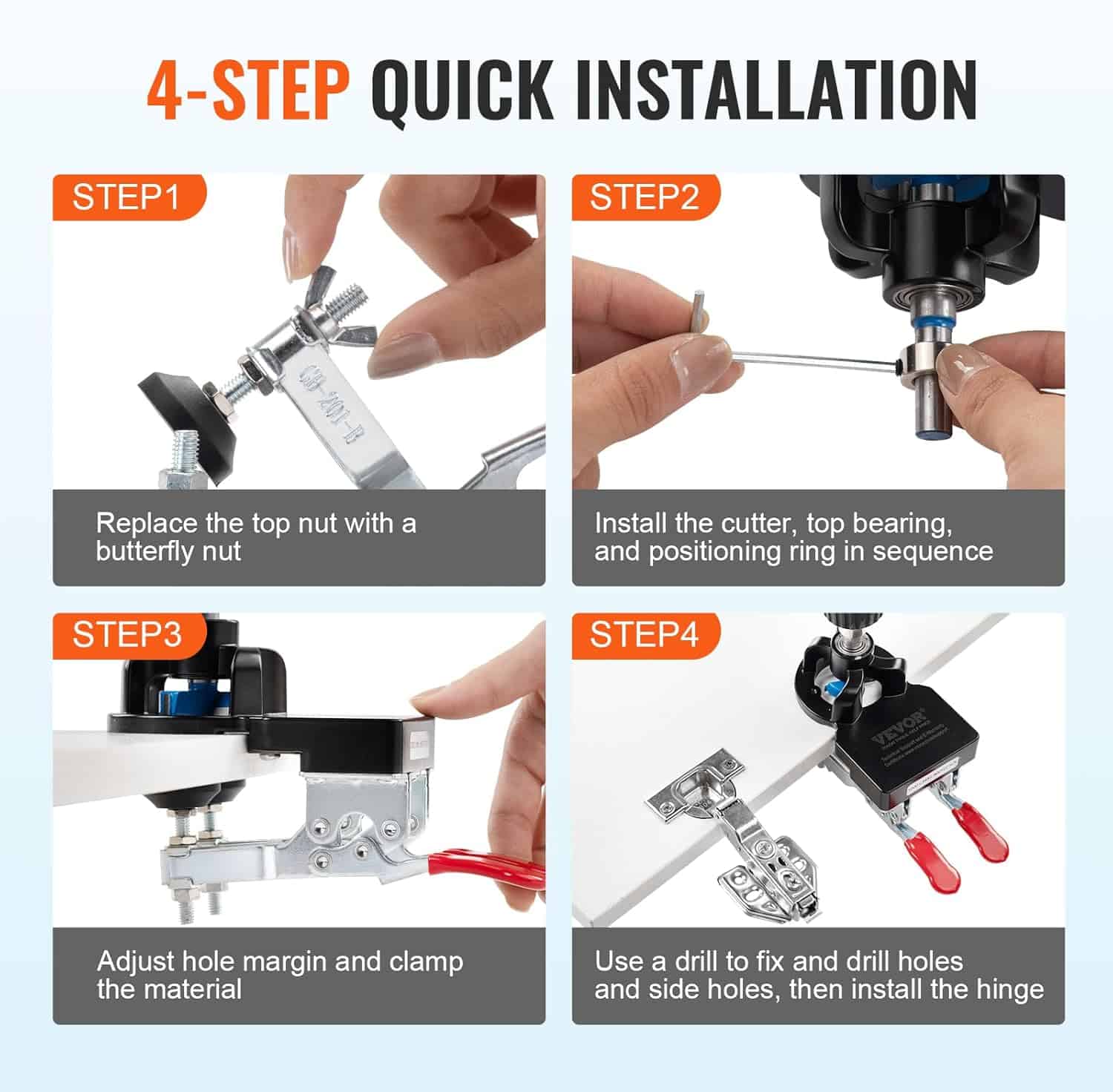 Replace the top nut with a butterfly nut for easy assembly and disassembly of dental or medical equipment.
