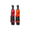 Red and orange cordless power tools for home improvement and DIY projects, featuring rechargeable batteries for enhanced portability and efficiency.