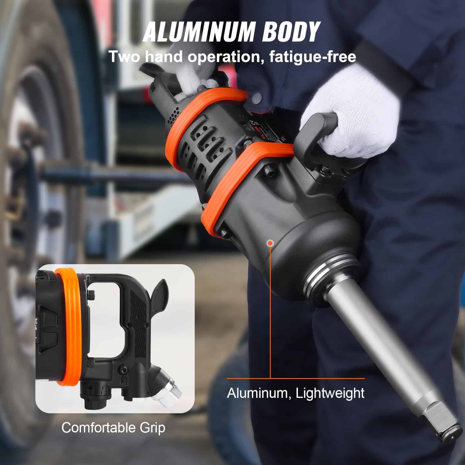 Aluminum-bodied lightweight power tool with ergonomic grip, ideal for medical and industrial applications.