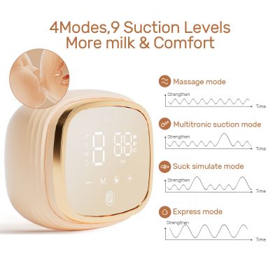 Wireless massage and suction therapy device for neck pain relief, featuring multiple modes including massage, multonic suction, suck simulate, and express modes for enhanced comfort and therapy.