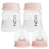 NIPV baby bottles with silicone nipples, designed for newborns and infants, featuring anti-colic technology and easy-to-clean components for safe feeding and hydration.