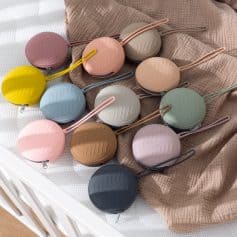 Colorful round optical eyewear cases in pastel shades, stylish and portable for eye protection and storage. Perfect for travel and everyday use, available at Monalisa Store.