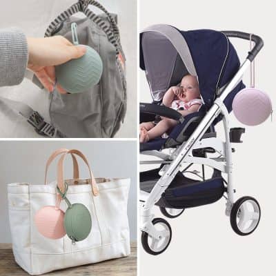 Silicone portable stroller bag charm, baby stroller accessories, soft silicone bag holder, Monalisa medical store baby gear, stylish stroller clip, baby stroller toy, versatile stroller decor, modern baby transport accessory, nursery essentials, lightweight silicone keychain.