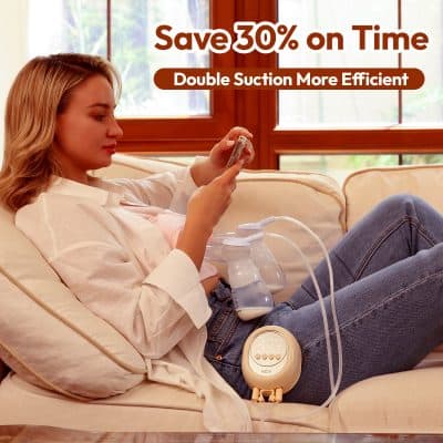 Save 30% on time-saving, double suction breast pump for efficient milk expression at Monalisa Medical Store. Perfect for new moms seeking convenient, high-quality breastfeeding solutions.