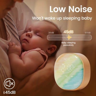 Quiet baby sound machine for peaceful sleep, low noise sleep aid, nursery white noise generator, ideal for infants, promotes restful sleep for babies and parents.