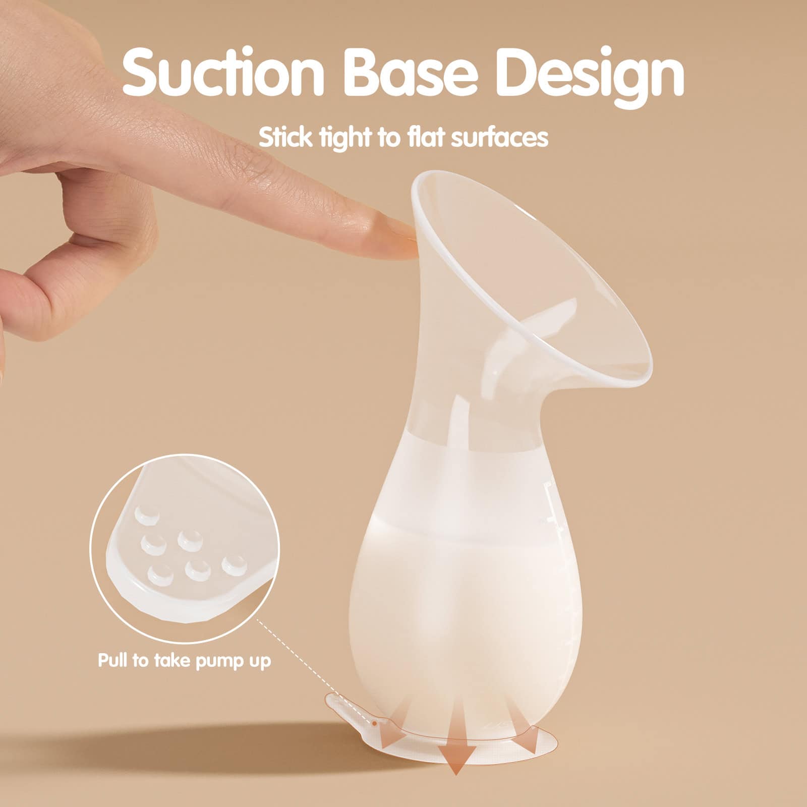 Suction base design medical device for optimal stability and secure placement, featuring stick-tight flat surfaces and easy pump-up pull functionality for efficient use.