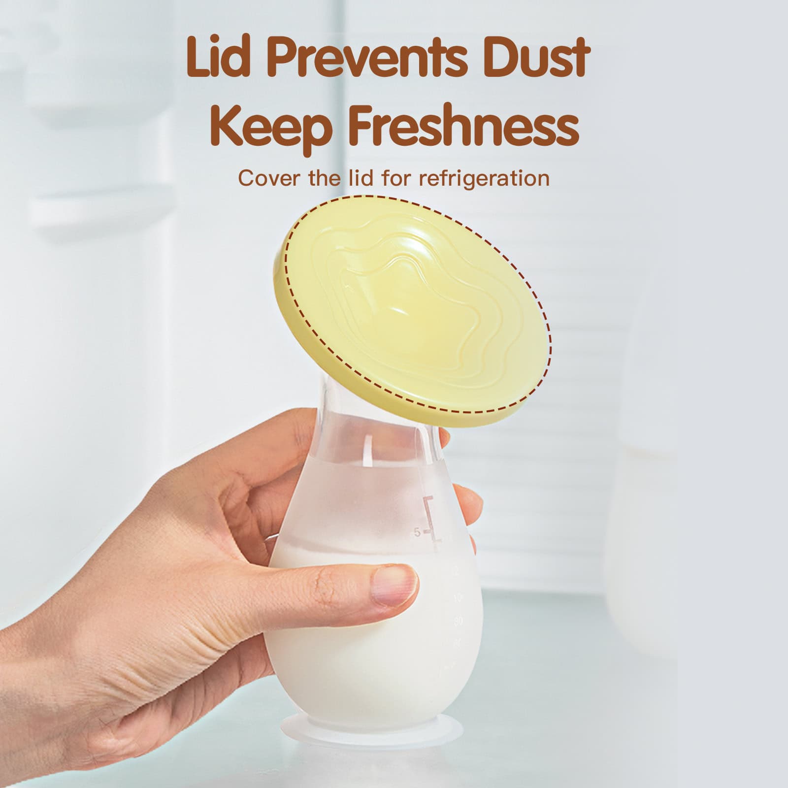 Lid prevents dust and keeps freshness for refrigerated items, ideal for food storage and preserving perishable goods.