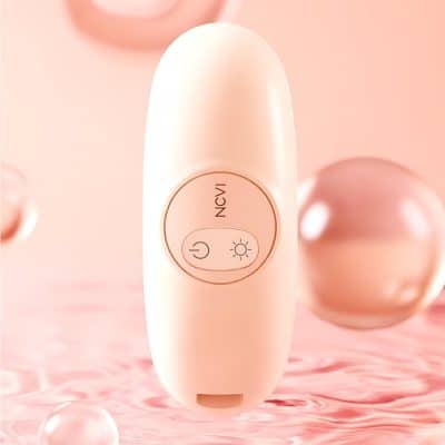 Silicone facial device with LED light therapy, designed for skin rejuvenation and facial skincare treatments.