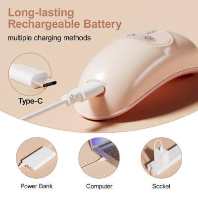 Type-C rechargeable battery charger for optical devices with multiple charging options at Monalisa Store.