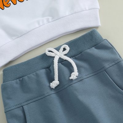 Comfy casual leisurewear shorts and hoodie set for men, light blue and white, easy to wear, perfect for relaxing and everyday activities at Monalisa Store, optimized for men's casual fashion, comfortable fit, stylish athleisure wear.