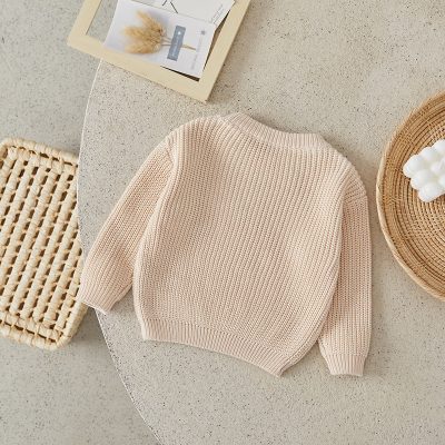 Soft beige knit sweater for women, high-quality cozy fashion essentials, stylish fall and winter wear, Monalisa Store opt.
