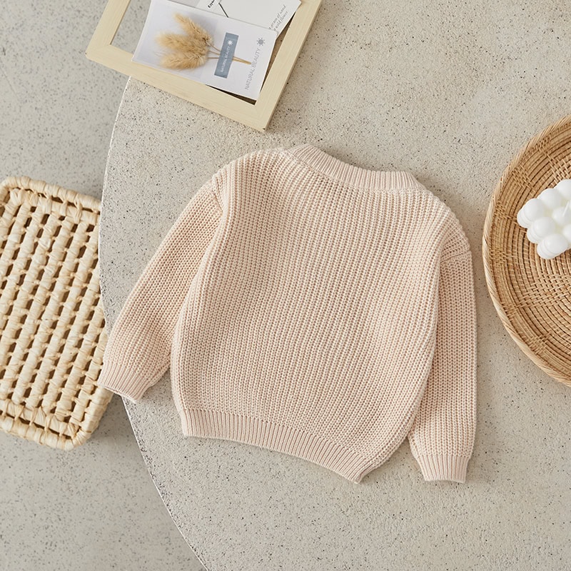 Soft beige knit sweater for women, high-quality cozy fashion essentials, stylish fall and winter wear, Monalisa Store opt.