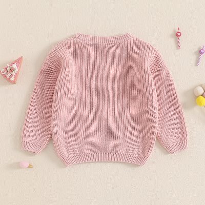 Soft pink knitted sweater for women, cozy casual winter fashion, feminine warm knitwear, stylish winter wardrobe essential, Monalisa Store fashion collection.