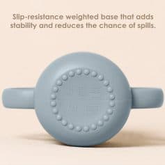 Slip-resistant weighted base for stability and safety in optical tools and equipment.