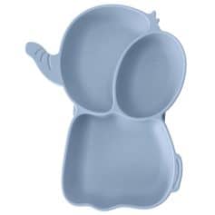 Silicone elephant-shaped baby snack feeder with soft silicone covering, ideal for introducing solid foods to infants in a safe and fun way. Perfect for early childhood nutrition.