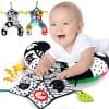Colorful baby sensory play mat with textured interactive toys for infants and toddlers, perfect for early development.