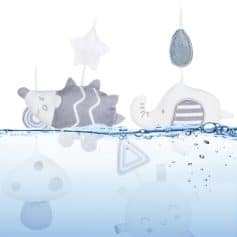 Soft plush baby toys resembling unicorns and elephants, perfect for nursery decor and sensory development.