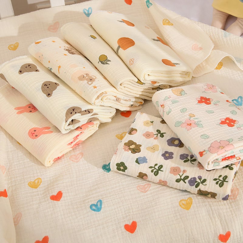 Soft, colorful baby swaddle blankets with adorable animal and floral prints, perfect for newborns and infants at Monalisa Store.