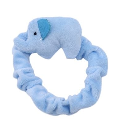 Soft blue plush elephant hairband perfect for kids, add a cute touch to your hair accessories, ideal for children’s fashion and comfort.