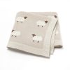 Sheep-patterned beige dish towel, soft and absorbent kitchen linen for home decor and practical use.