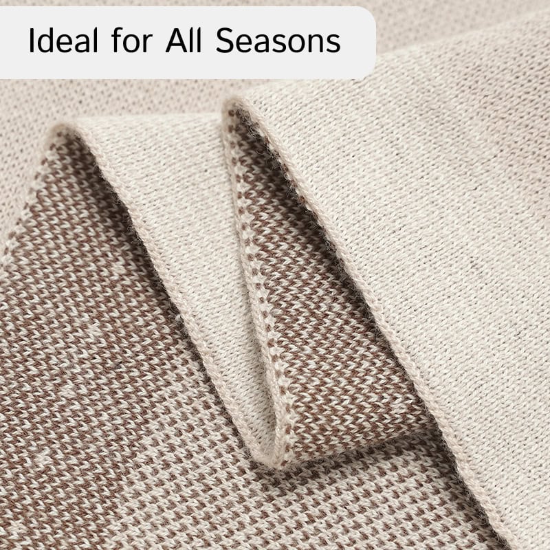 Luxurious beige and brown woolen fabric, perfect for all seasons, from Monalisa Store, ideal for high-quality fashion and opt accessory materials, showcasing comfort and durability.