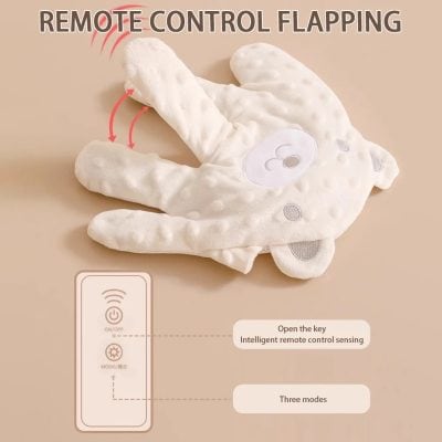 Remote control plush toy, soft sensory toy for kids with remote control flapping feature, safe and interactive plush for sensory stimulation, designed for children with special needs or sensory processing disorder.