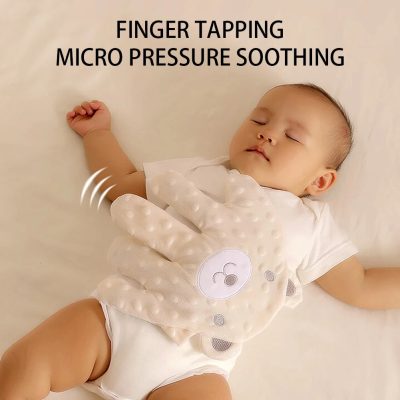 Micro pressure soothing finger tapping baby care gesture, infant comfort therapy, Monalisa Medical Store opt, pediatric pressure massage technique, baby relaxation treatment, soothing touch for infants, baby sleep aid therapy, childcare health services.