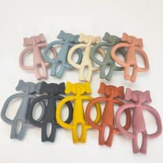 Elephant-shaped silicone keychains in pastel and vibrant colors, ideal for accessories or promotional items, for kids and adults, from Monalisa Medical store.