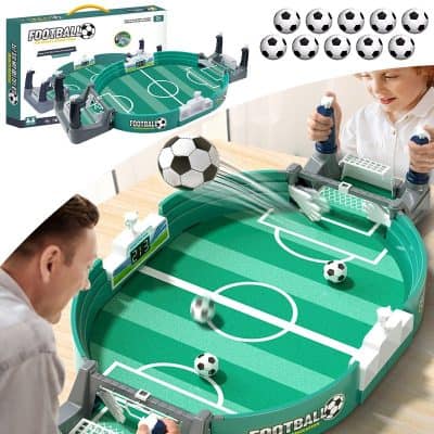 Footbal table soccer game toy for kids, educational football game set for children, fun tabletop soccer toy with adjustable goals and scoring system, perfect for indoor play.