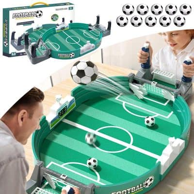 Footbal mini soccer table game for kids and adults, tabletop soccer game with balls and adjustable goalkeepers, perfect for fun and sports skill development at home or office, Monalisa Store.