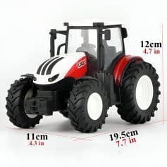 Car toy tractor model with large tires, ideal for children’s outdoor play, featuring realistic design and vibrant colors; perfect for educational and entertainment purposes.