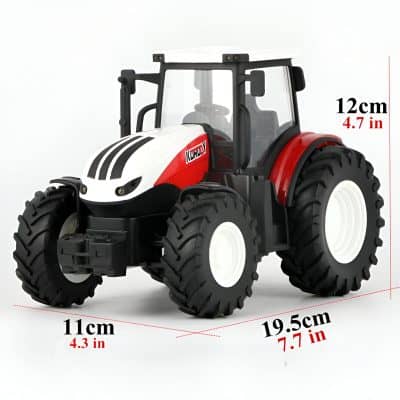 Car toy tractor model with large tires, ideal for children’s outdoor play, featuring realistic design and vibrant colors; perfect for educational and entertainment purposes.
