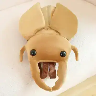 Baby elephant plush wall hook, soft beige nursery decor for kids' rooms, playful animal theme storage, perfect for hanging clothes or accessories, adorable and functional wall-mounted design.