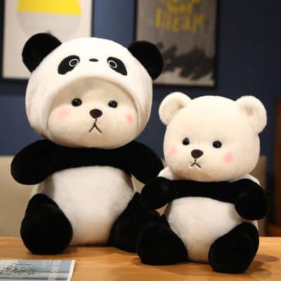 Panda and bear plush toys, adorable stuffed animals for kids and teens, cozy plushie gifts, soft cuddly toys for all ages from Monalisa Store.