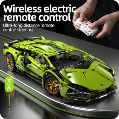 High-quality wireless electric remote control Lamborghini model, showcasing advanced remote steering and LED lights, perfect for car enthusiasts and collectors.