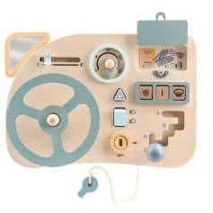 Mirrored dental operatory light with control switches and adjustment knobs for dental clinics and aesthetic procedures.