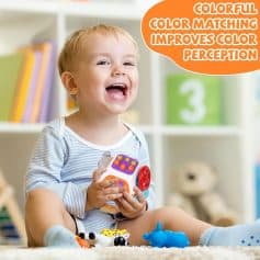 Colorful children's educational toys enhancing color perception and matching skills, perfect for preschoolers. Bright, engaging, and designed to improve visual and cognitive development in young kids.