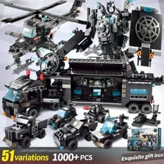 LEGO Monalisa Store spaceship and vehicle building set, 1000+ pieces, 51 variations, perfect for tech and sci-fi enthusiasts, includes gift box, realistic design for creative play and collection.