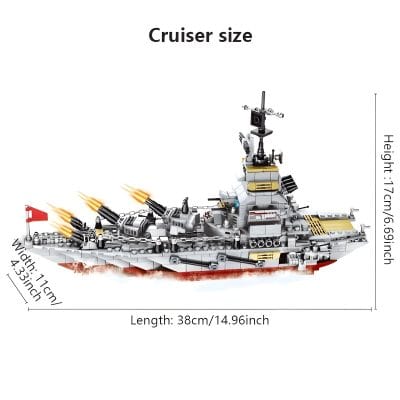 Stunning LEGO battleship model showcasing detailed military ship construction, perfect for naval enthusiasts and collectors interested in building and displaying realistic warships.