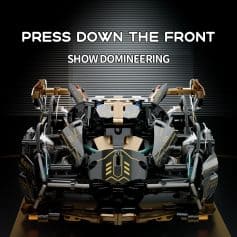 Press down the front of the racing car for show dominating performance and speed at Monalisa Store.