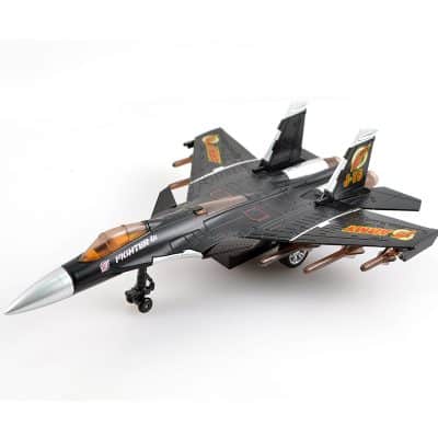 High-quality fighter jet model for kids and collectors, featuring detailed design, aerodynamic wings, and realistic decals from Monalisa Store. Perfect for display and educational purposes.