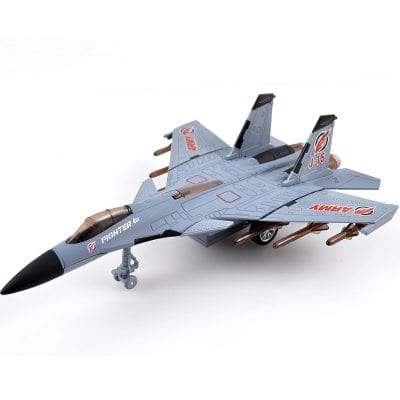 Fighter jet model toy plane, detailed plastic aircraft replica for aviation enthusiasts and collectibles.
