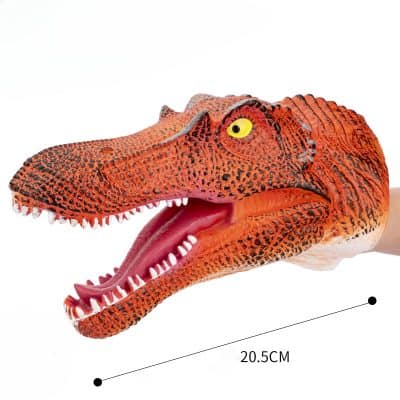 Realistic dinosaur plush toy, T-Rex style, perfect for kids and collectors, measures approximately 20.5cm, made of soft materials for durable play and display.