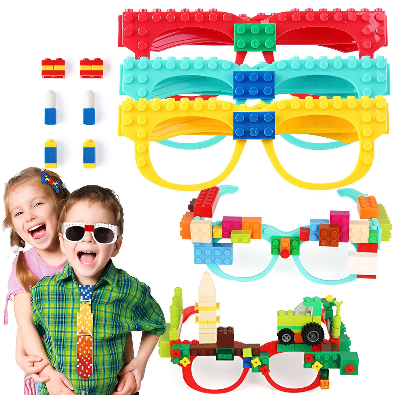 Colorful LEGO Kids Eyeglasses Building Set for Children, Fun Educational Toy, Creative Construction Play, Monalisa Store.