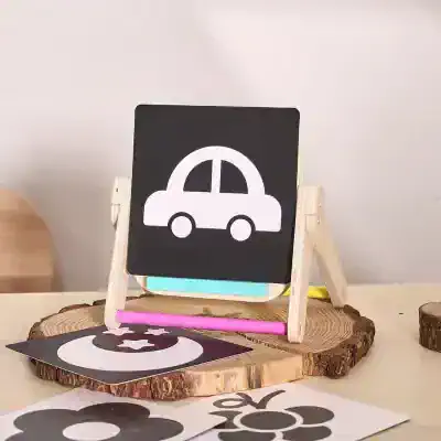 Car park and transportation sign educational flashcards for kids, featuring playful images of a car and a flower, designed for early learning and literacy development.