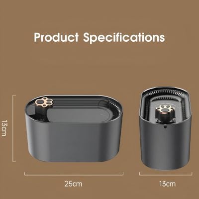 Sleek black personal grooming device with compact design, ideal for skincare and facial hair management, measuring 25cm x 13cm x 13cm, featured on Monalisa Medical's online store.