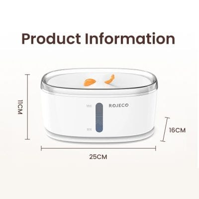 Silhouette of a compact ultrasonic cleaning machine with measurements, ideal for skincare and beauty treatment tools.