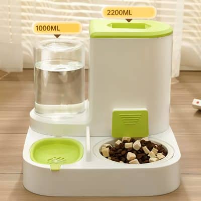 Silence Automatic Pet Feeder with Water Dispenser and Food Container, ideal for maintaining pet feeding schedules and ensuring hydration with easy-to-use design.